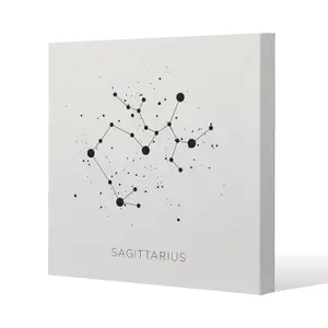 Star constellation zodiac sagittarius (canvas) / 101 x 101 x 4cm