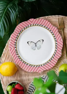 Rozi Mystique Collection Porcelain Dinner Plates, Set of 6