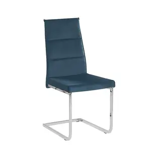 Bruno Upholstered Dining Chair Blue