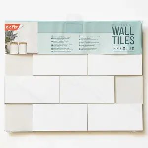 d-c-fix Marble Premium Self Adhesive Composite Wall Tile 30.5cm(W) 30.5cm(H) 0.3cm(D) pack 10 (0.93sqm)