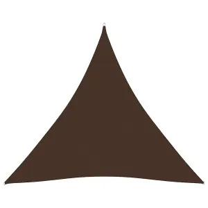 Berkfield Sunshade Sail Oxford Fabric Triangular 4.5x4.5x4.5 m Brown