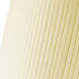 Contemporary Designer Double Pleated Cream Cotton Fabric 12 Drum Lamp Shade