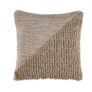 Set of 2 Cushions ASLANAPA Boucle 45 x 45 cm Solid Beige