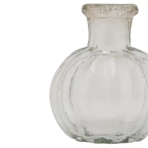 Volta Bud Vase Small - Glass - L5 x W5 x H6 cm - Clear