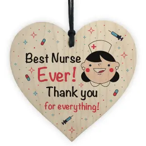 Thank You Gift For Nurse Wooden Heart Gift For Him or Her Volunteer Gift Keepsake