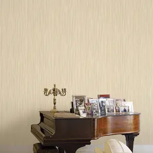 Galerie Opulence Gold Pleated Texture Embossed Wallpaper