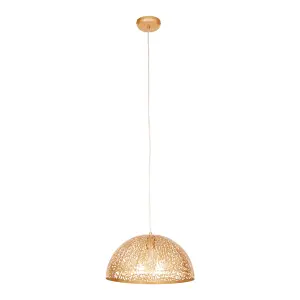 Interiors by Premier Lenno Large Gold Pendant Light