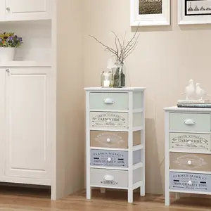 Berkfield French Storage Cabinet 5 Drawers Wood