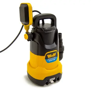 Submersible Water Pump Dirty & Clean Water Wolf 1100w, Float Switch + 10m Fast Flow Hose