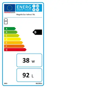 Heatrae Sadia Megaflo Eco 70i Indirect Unvented Hot Water Cylinder