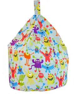 Cotton Grey Monsters Bean Bag Child Size