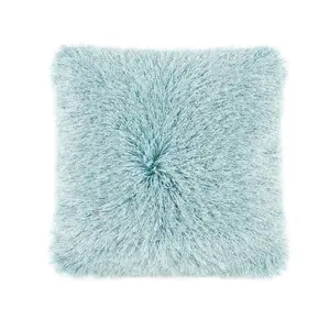 Extravagance Haze Shaggy Cushion by Origins-43cm X 43cm