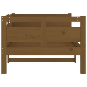 Berkfield Day Bed Honey Brown Solid Wood Pine 90x190 cm