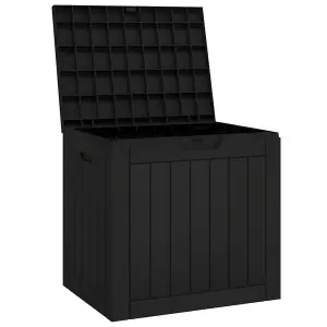 Berkfield Garden Storage Box Black 55.5x43x53 cm Polypropylene