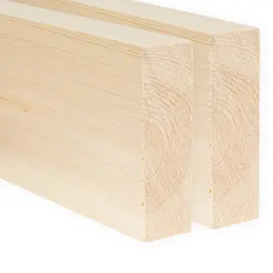 6x2 Inch Planed Timber  (L)1200mm (W)144 (H)44mm Pack of 2