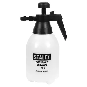 Sealey Pressure Solvent Sprayer With Viton Seals Adjustable Nozzle 1.5L SCSG03