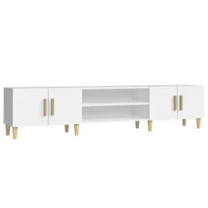 Berkfield TV Cabinet White 180x31.5x40 cm Engineered Wood