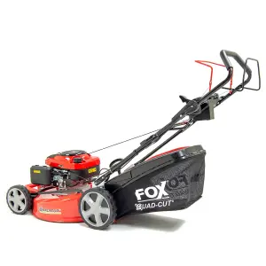 Petrol Lawn Mower Wolf Fox 4 Blades 560E 22" 56cm Electric Start Self Propelled