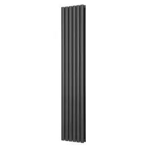 Right Radiators 1800x354mm Vertical Double Oval Column Designer Radiator Anthracite