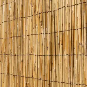 Primrose Thick Reed Bamboo Style Natural Screening Roll Garden Privacy Fence 4m x 1m