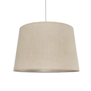 Inlight Petra Natural Woven effect Slubby Light shade (D)40cm