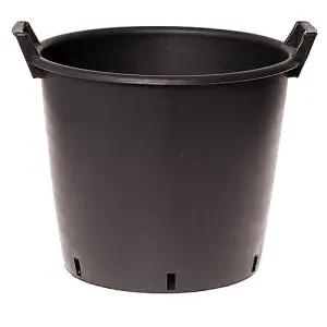 YouGarden - Heavy Duty 30L Plant Pots (Pack of 6) 40cm Diameter - Plastic Planters for Outdoor Plants - Large 15.7' Flower Pots fo