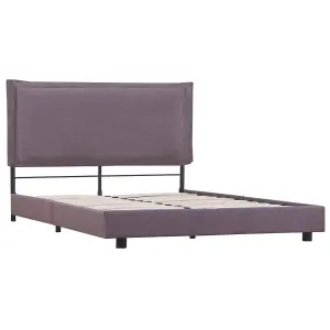 Berkfield Bed Frame Taupe Fabric 135x190 cm 4FT6 Double