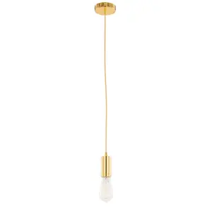 Luminosa Modern Hanging Pendant Lamp Holders Golden 1 Light , E27