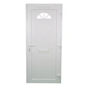 Fortia Lorne Clear Glazed White LH External Front Door set, (H)2085mm (W)920mm