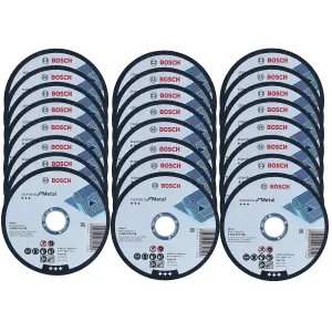 Bosch 125mm 5.5" Thin Slit Cutting Discs 1mm Wheel Metal Steel Stainless x 24