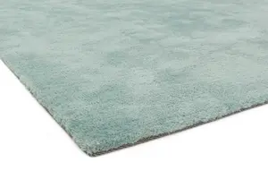 Duck Egg Modern Plain Easy to clean Rug for Bedroom & Living Room-120cm X 170cm