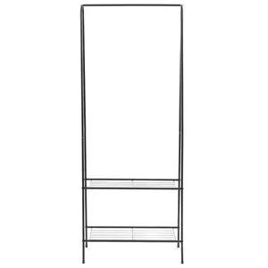 Caples Steel Clothes Rack Black