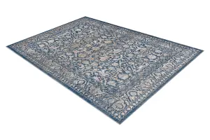 Carpet Wool NAIN Ornament, frame, vintage 7557/51644 beige / blue 160x230 cm