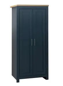 Birlea Highgate 2 Door Wardrobe Navy Blue & Oak