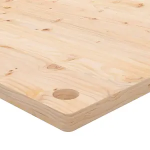 Berkfield Desk Top 110x60x2.5 cm Solid Wood Pine