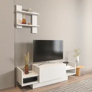 Decorotika Modern Bahara TV Stand With Shelves