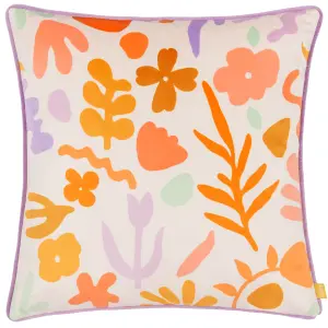 furn. Amelie Doodles Floral Velvet Feather Rich Cushion