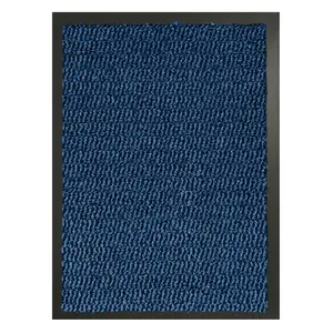 Caro Barrier Door Mat Blue / 60cm W x 80cm L