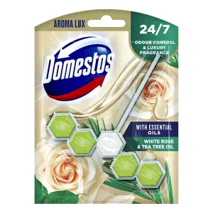 Domestos Toilet Rim Block White Rose & Tea Tree 55gm