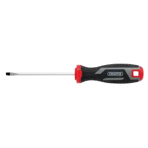 Draper Slotted Soft Grip Screwdriver, SL4 x 100mm 13386