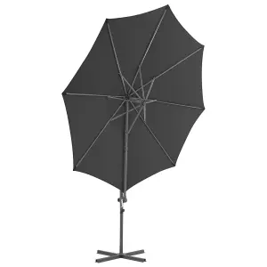 Berkfield Cantilever Umbrella with Steel Pole Anthracite 300 cm