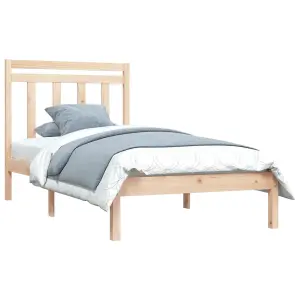 Berkfield Bed Frame Solid Wood 90x200 cm