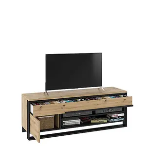 Quant 05 TV Cabinet with Drawers and LED Lighting H550mm (W)1550mm (D)410mm - Stylyish and Practical Living Room Furniture