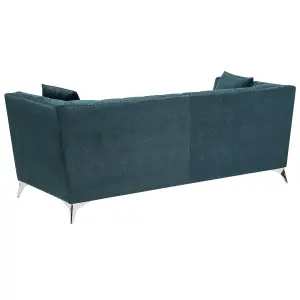 Velvet Sofa Set Teal Blue GAULA