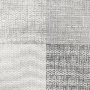 Muriva Grey Check Fabric effect Patterned Wallpaper