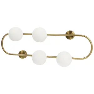 Beliani Modern 4 Light Wall Lamp Gold YANGO