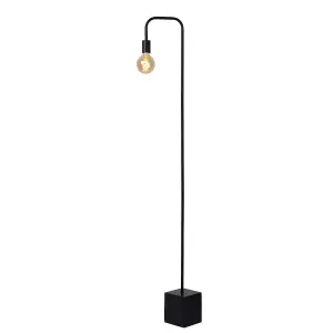 Lucide Lorin Retro Floor Lamp - 1xE27 - Black