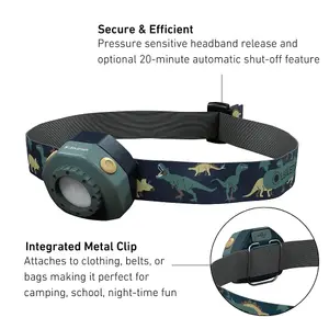 Ledlenser KidLED4R Rechargeable 40 Lumen Safe Robust RGB Light LED Head Torch for Camping and Night Time Fun