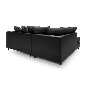 Dylan Corner Sofa Left Facing in Black