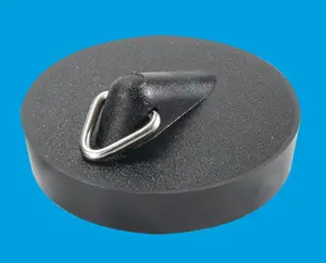 McAlpine BP4T Black PVC Plug 1.75" with triangle (for 1.5" waste)